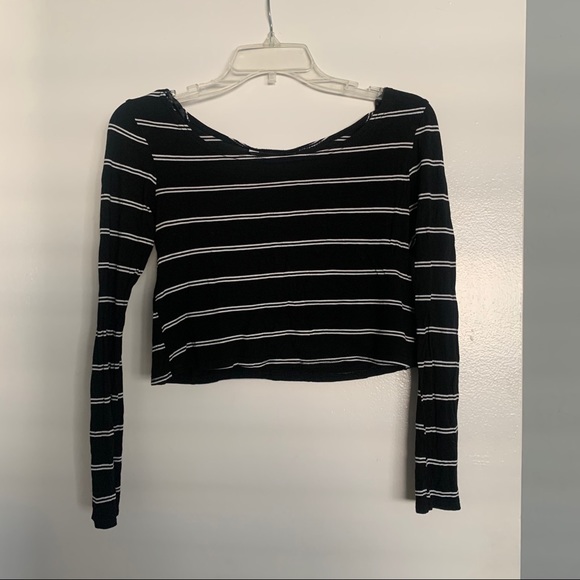 New Look Double Stripe Crop Top - Picture 4 of 6